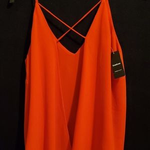 Bebe Open back sexy top NWT